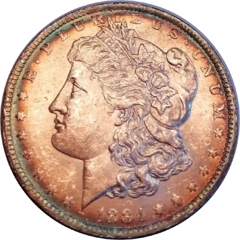1884-O-Toned-Morgan-Silver-Dollar